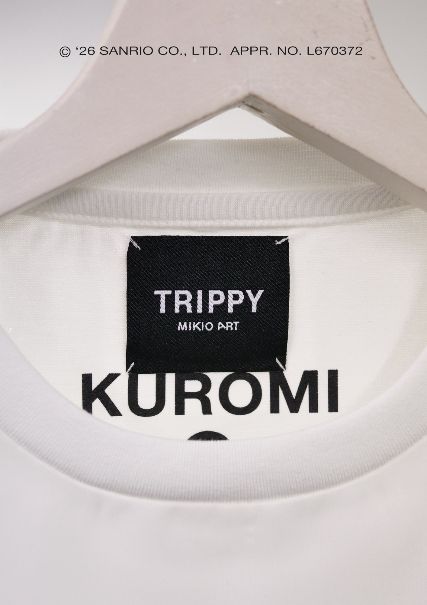 【KUROMI×TRIPPY MIKIO ART】TR-157 / 3DTシャツ / BLACK / ロンT / ユニセックス