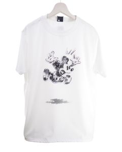 【Disney × maxsix】 3D Art Tシャツ / 3D MickeyMouse / アートミッキー / WHITE / 白 /