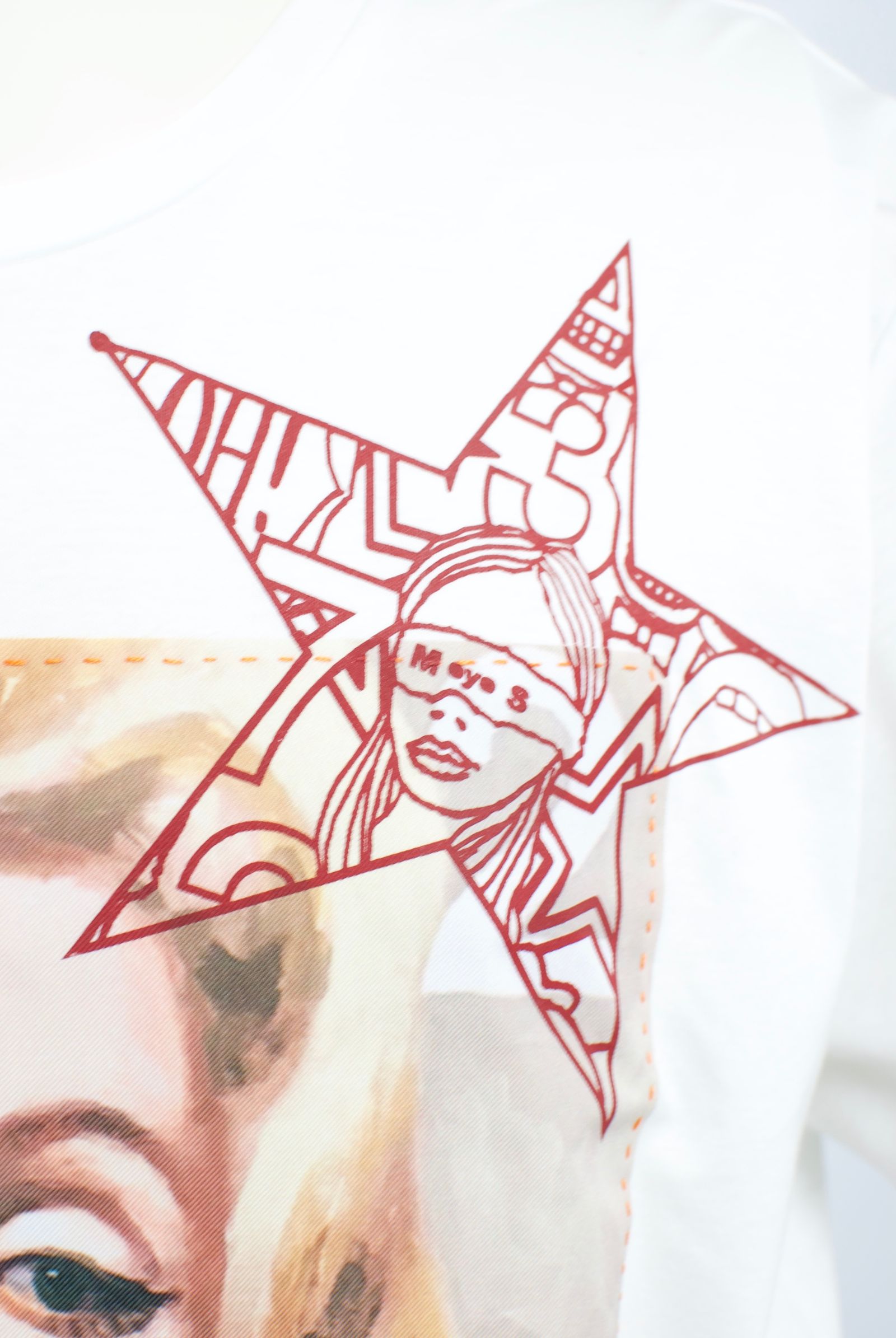 ONE-693 MONROE  50サイズ / ハンドメイド / LANDER BLUE 別注モデル  / 1点もの /アートTシャツ