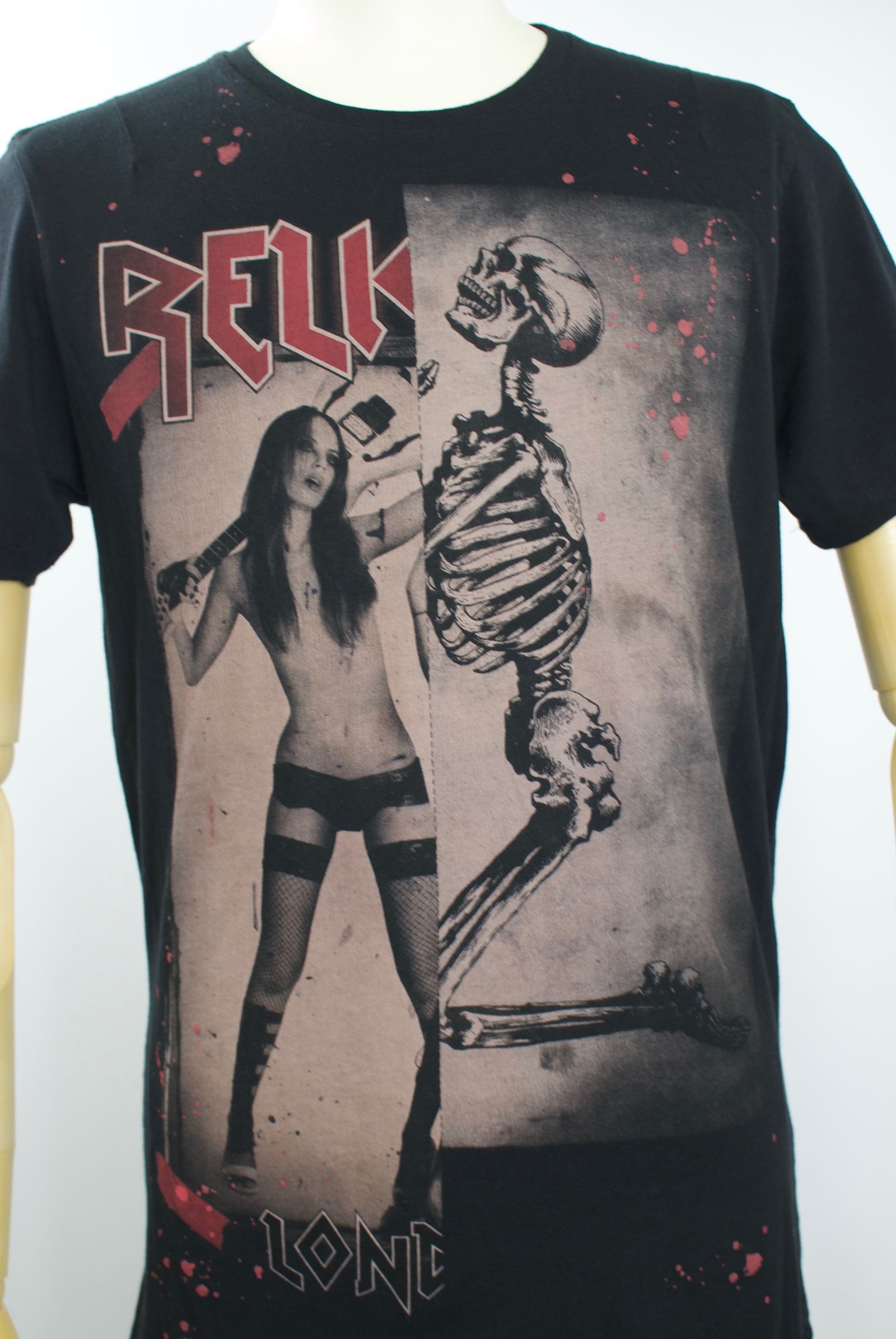 38BRSF30/ 日本未発売 /スカルロックガールTシャツ/アーティスト着用ブランド / コットンジャージー