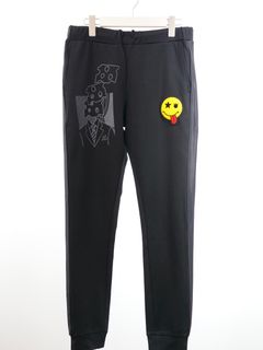 ONE-904 / SWEAT PANT / ジョガーパンツ / ストレッチ素材 / スマイルワッペン / ハンドメイド