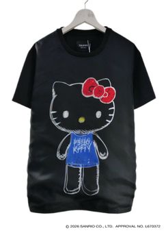 【HELLO KITTY デザイン】TR-094 アートTシャツ / ハローキティ / BLACK / ユニセックス
