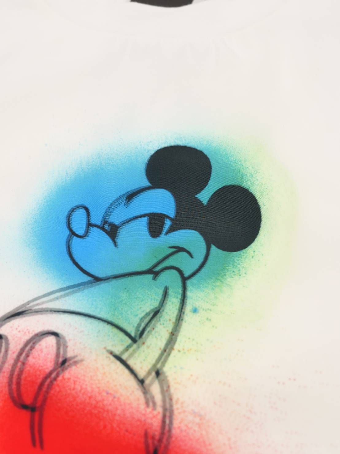 【MAXSIX3Dシリーズ】  SPRAY ART/ MICKEY / アートTシャツ / ディズニーライセンス商品 / WHITE / ユニセックス