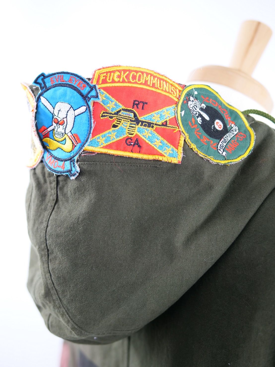 【世界で一枚だけ】 MODSCOAT / UNISEX / ユニセックス / ヴィンテージカーキ / ハンドメイド / タイダイ染め / 手染めモッズコート / HAND MADE / アートブランド