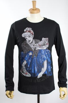 TR200BAMLS  / STREET ROMANCE  / BLACK / グラフィティーTシャツ / アート / MADE IN ITALY