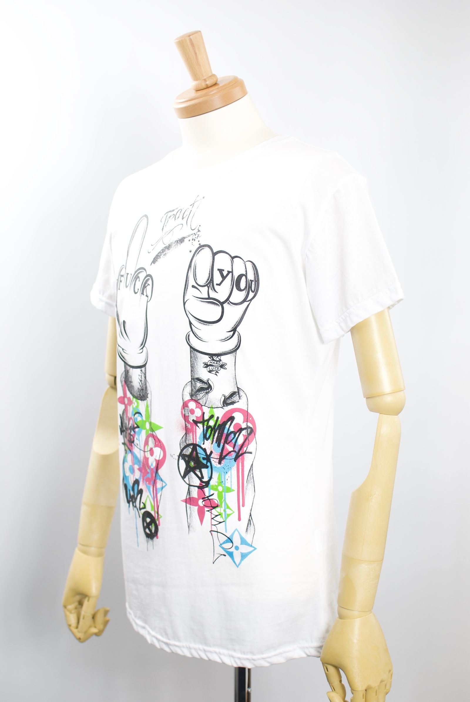 TR159M / FUCK YOU /グラフティーTシャツ / アート / MADE IN ITALY