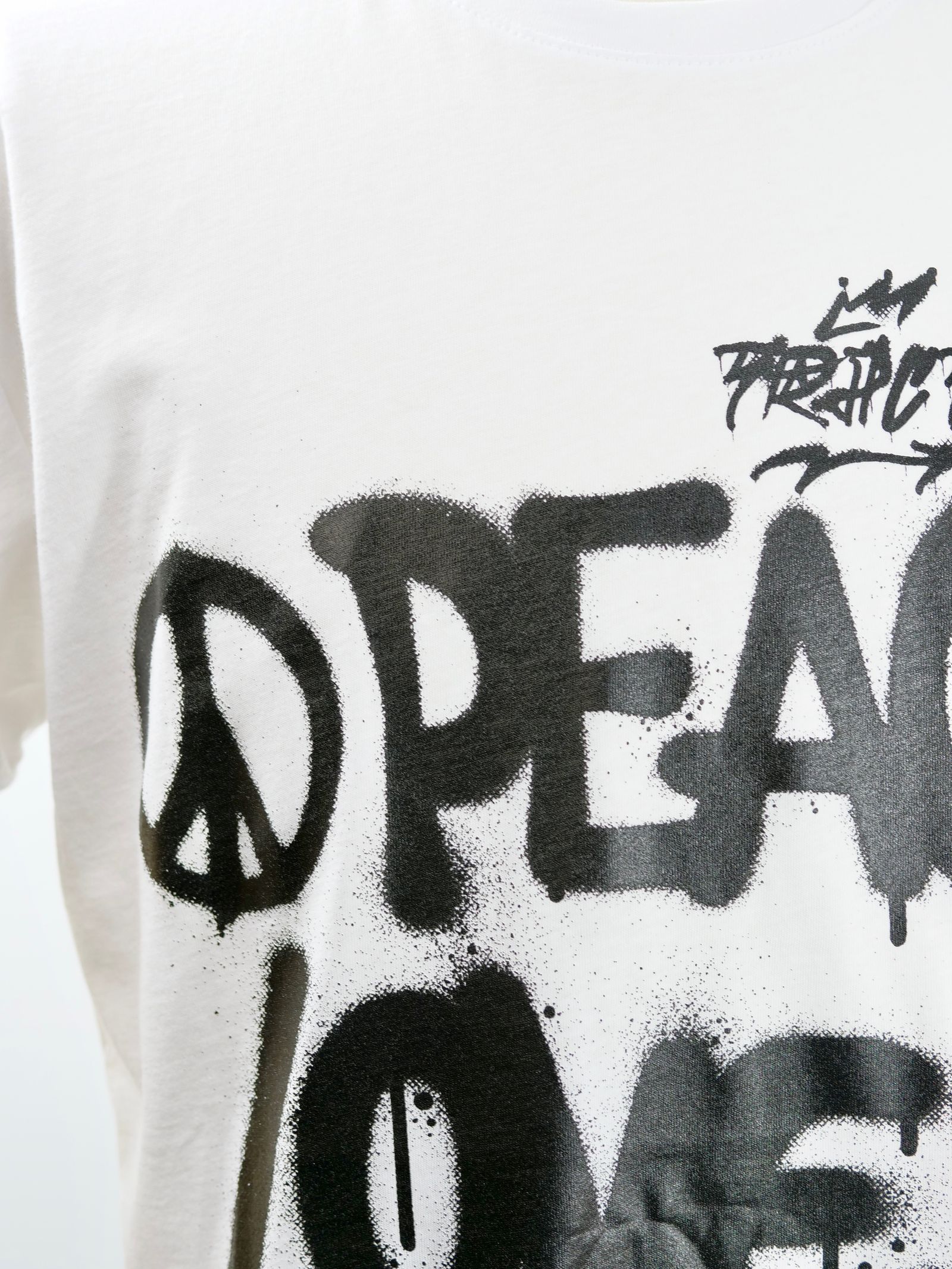【イタリアのアートブランド】PEACE & LOVE  AIR BRUSH /  Tシャツ / WHITE /  TR204M / AIR BRUSH  / MADE IN ITALY