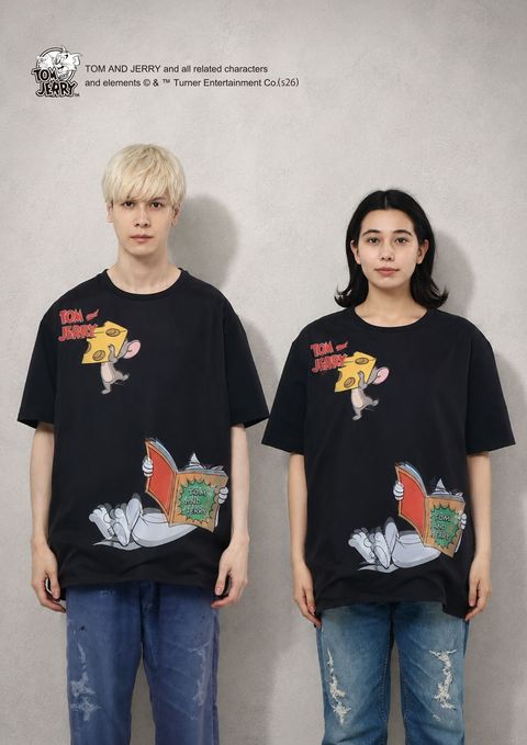 【トム&ジェリー】コラボレーション /TR-151 T&J  3DTシャツ / BLACK/ ユニセックス