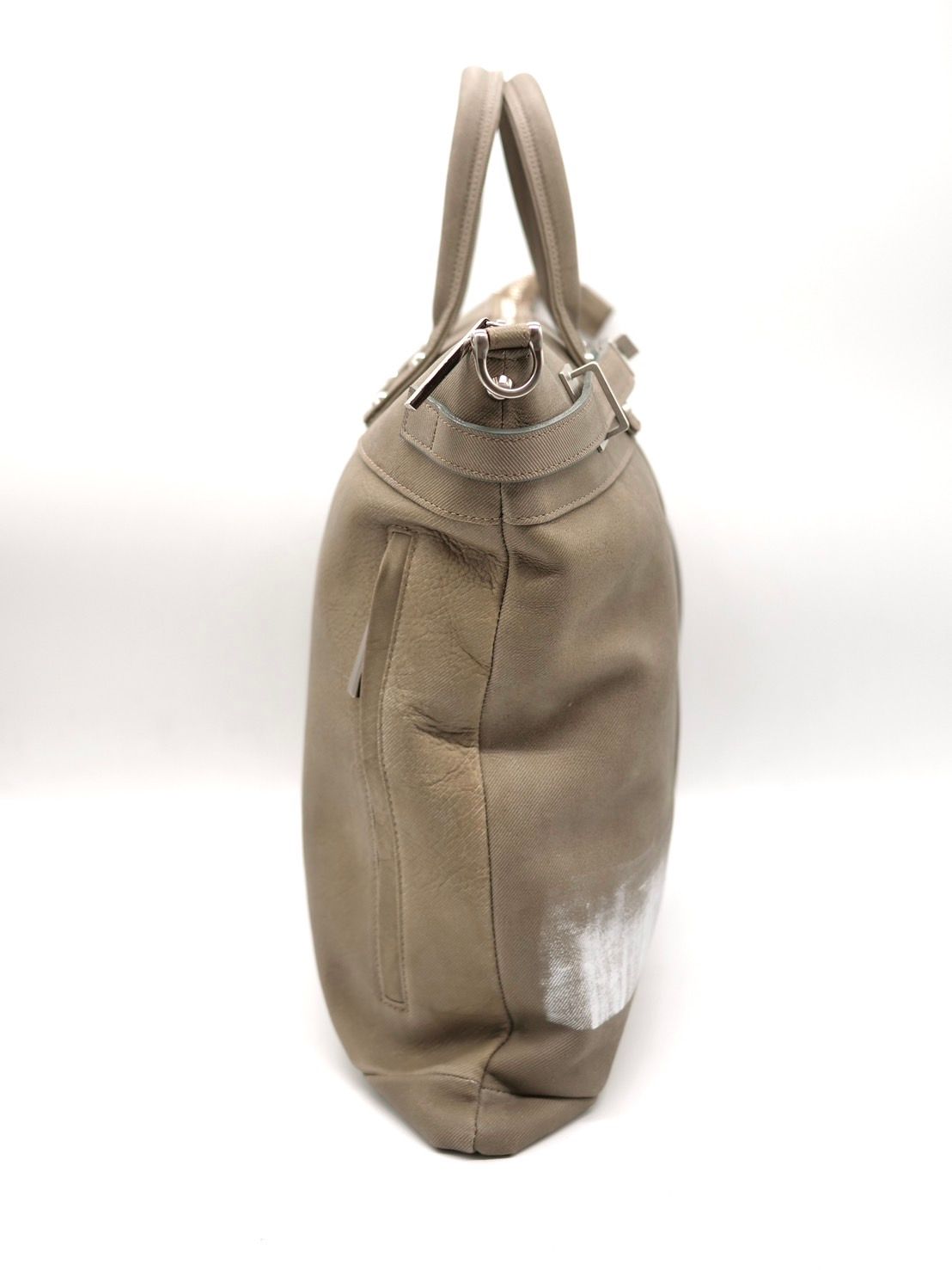【M.U.L/ エムユーエル】本革（レザー） グレージュ / ヘルメットバック / 日本製 / Made in Japan / 2way Bag / ショルダートートBag / メンズ レディース 兼用 UNISEX