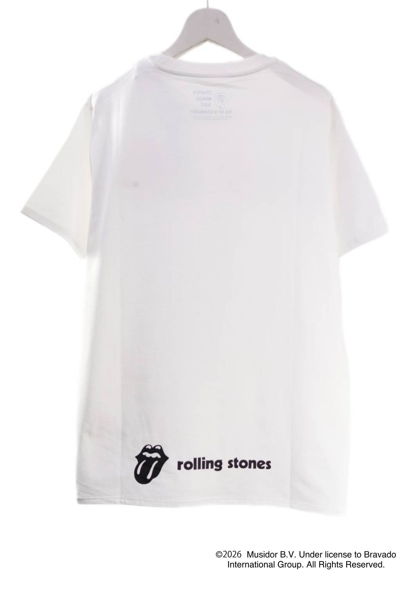 【The Rolling Stone】 RS No.9 CARNABYコラボレーション /TR-137 RS LIP&TONG ILLUST   3DTシャツ / WHITE / ユニセックス