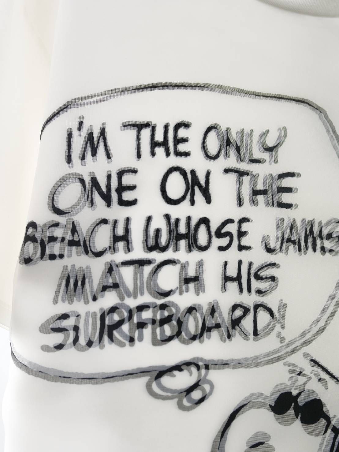 【スヌーピーシリーズ】 TR-099 / PEANUTS / SNOOPY / ライセンス商品 / 3Dアート / スヌーピーTシャツ / WHITE / UNISEX