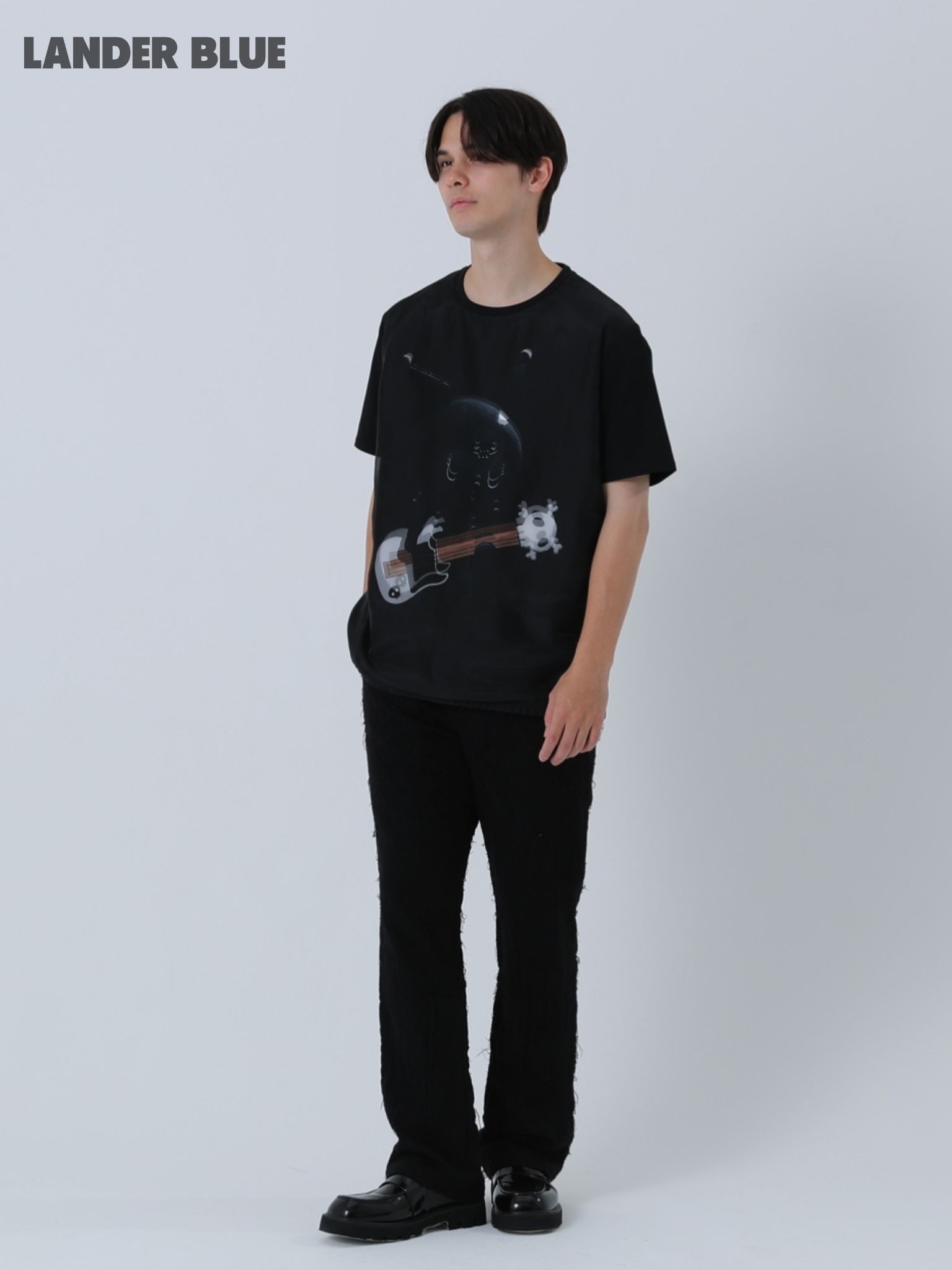 【3Dクロミ デザイン】TR-097“BLACK KUROMI“ アートTシャツ / サンリオ / BLACK / WHITE/ ユニセックス