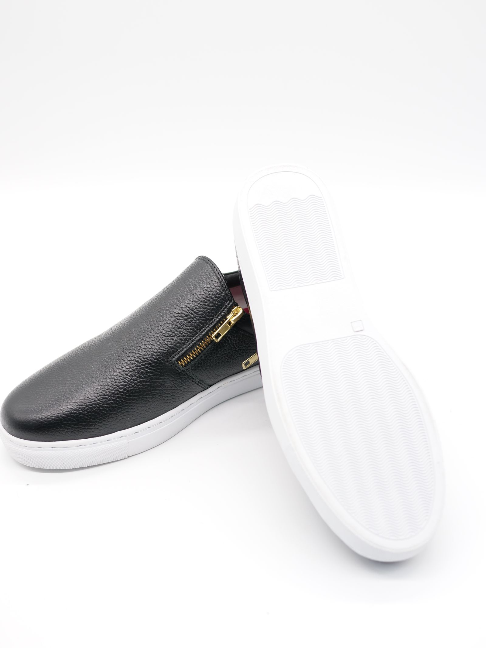 3000 Black / レザースリッポン / 牛革 / 黒 / ZIPタイプ