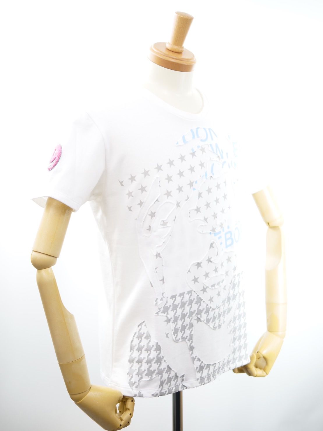 【パッチワークで表現】 Art Tシャツ / WHITE / ハンドメイド / アートTシャツ