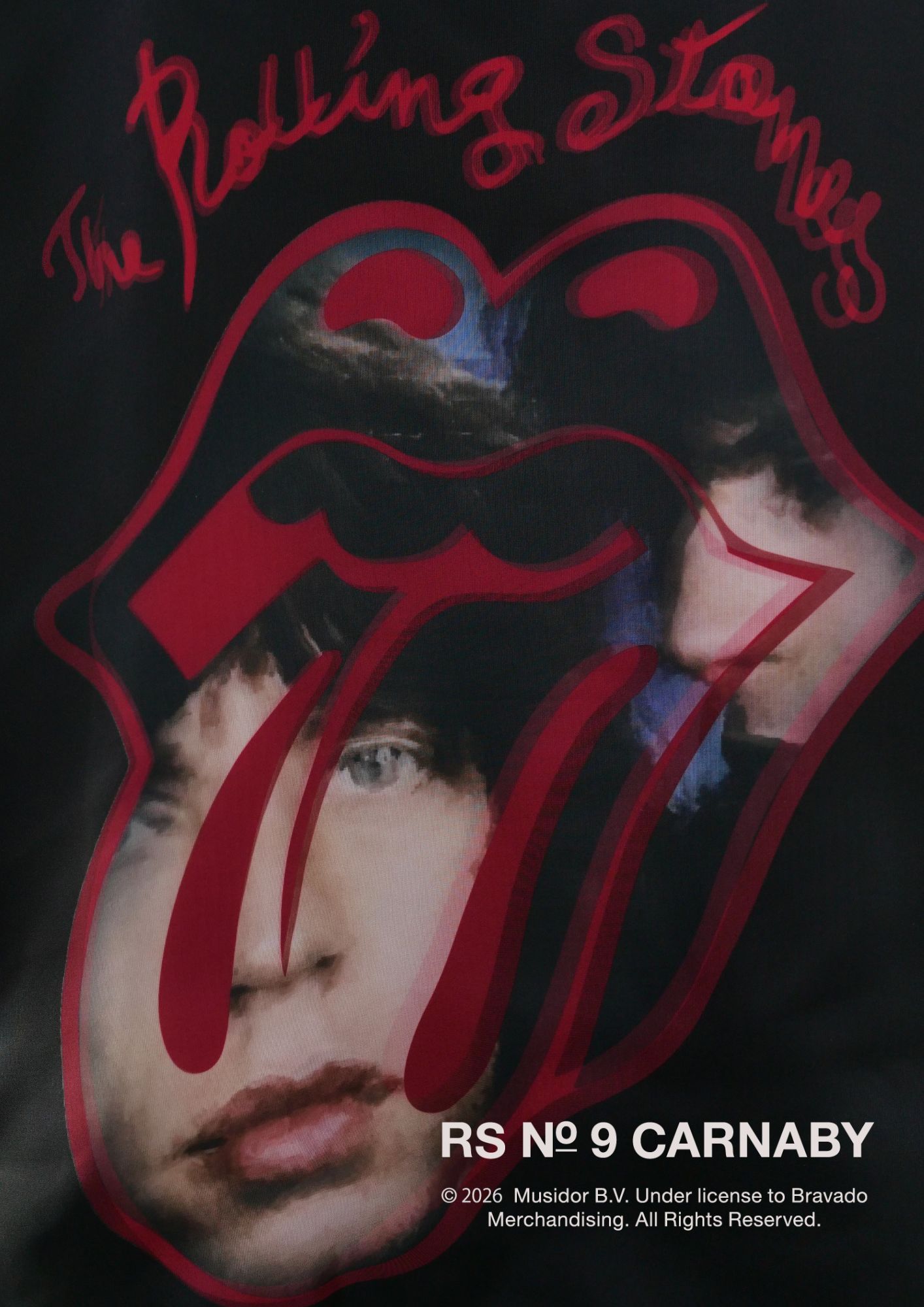 【The Rolling Stones×TRIPPY MIKIO ART】TR-158 / 3DTシャツ / BLACK / ロンT / ユニセックス