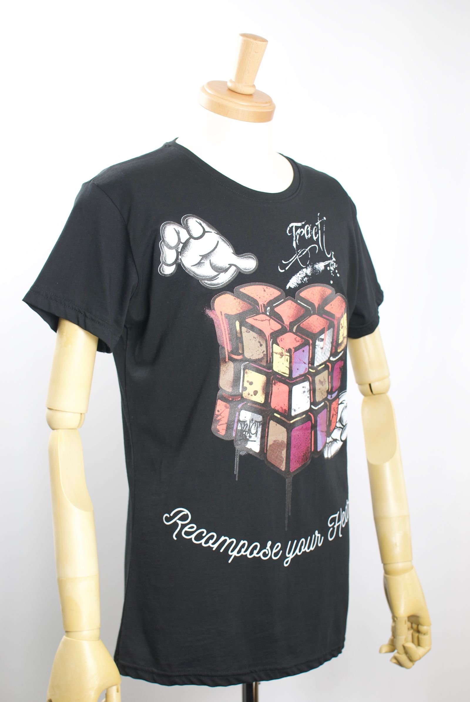 TR166M / NEW RECOMPOSE / グラフィティーTシャツ / アート / MADE IN ITALY