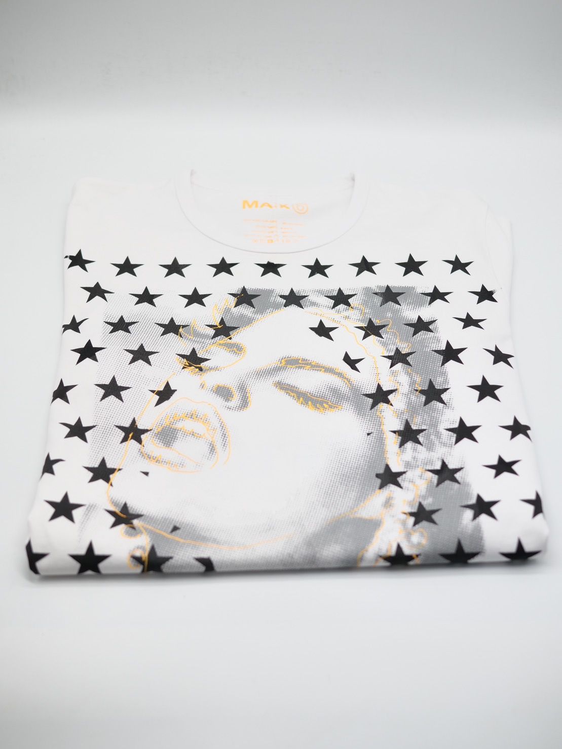 【アート作家が手がけるブランド】ONEMADE / Art TSshirt / ハンドメイド / 1点物 / 白色 / WHITE