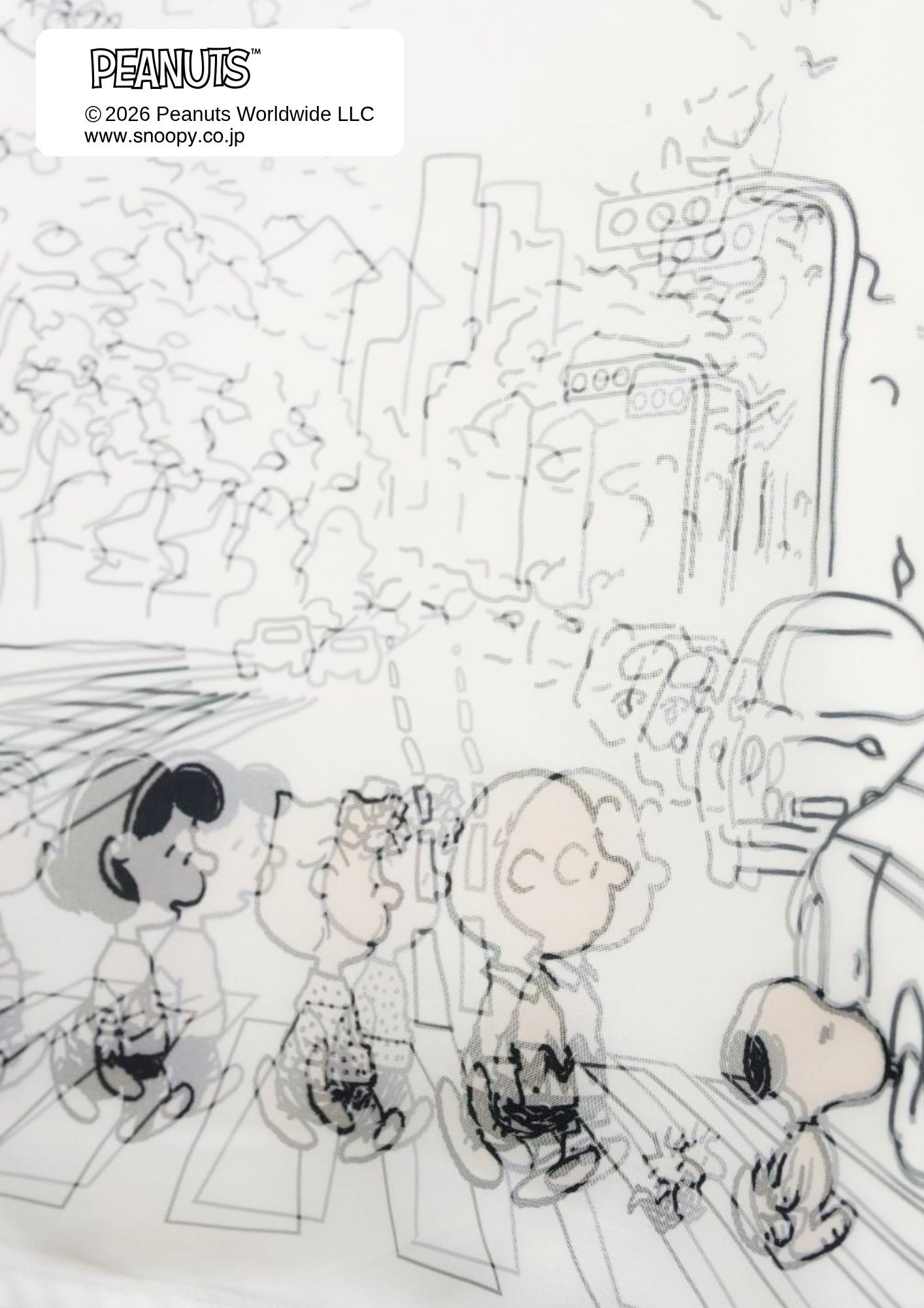 【PEANUTS  SNOOPY】 TR-098 / スヌーピー3DプリントTシャツ/ WHITE/ UNISEX