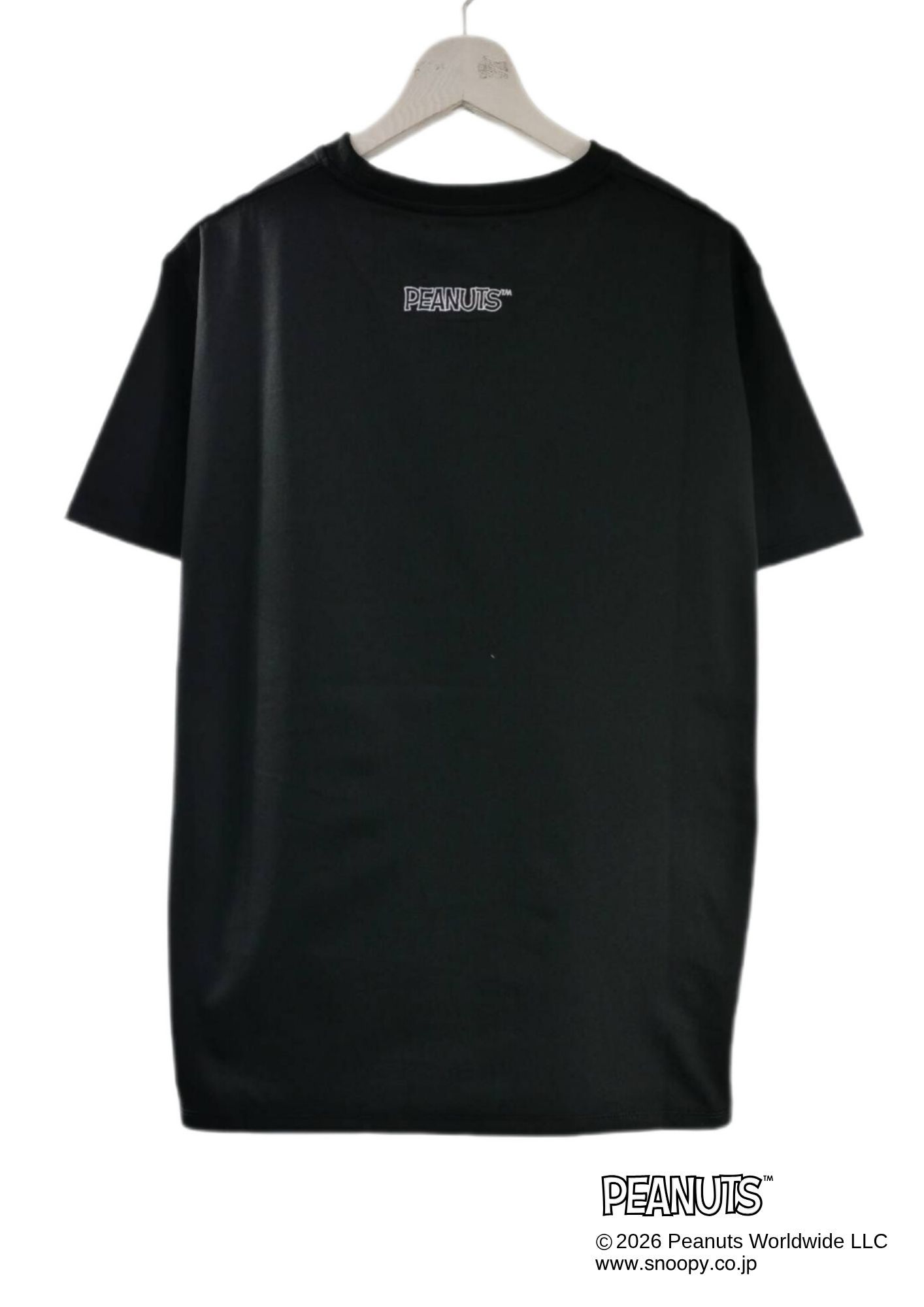 【PEANUTS  SNOOPY】 TR-098 / スヌーピー3DプリントTシャツ/  / BLACK / UNISEX