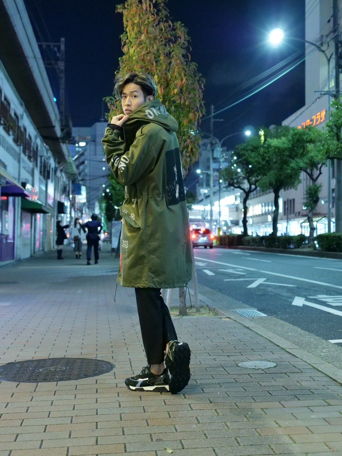 「ONEMADE×LanderBlue」 別注のモッズコートコーディネート④