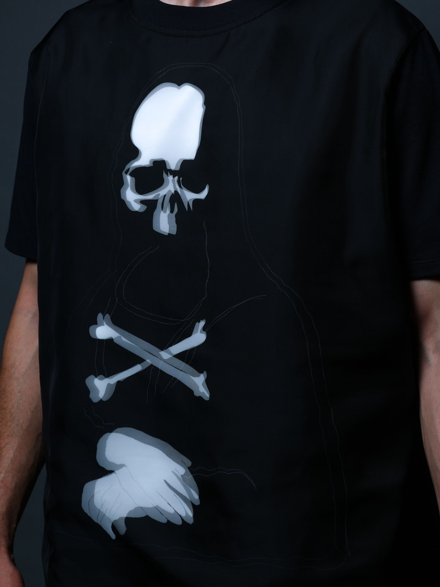 1月17日からの販売【mastermind JAPAN コラボレーション】 TRMM-001 MONALIZA /T-SHIRT /BLACK/ 3Dアート/ UNISEX/