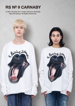 【The Rolling Stones×TRIPPY MIKIO ART】TR-158 / 3DTシャツ / WHITE / ロンT / ユニセックス