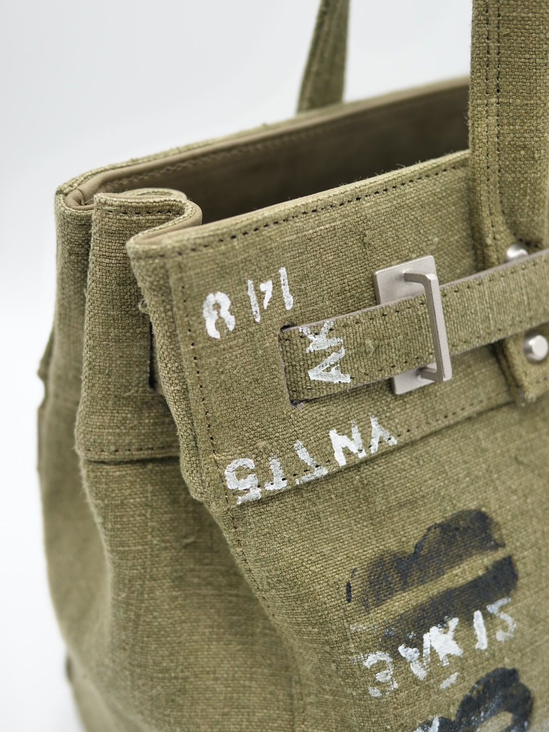 【M.U.L/ エムユーエル】Vintage Remake Fabric  / フランス軍テント生地 / リメイクバック / Sサイズ / 日本製 / Made in Japan /トートBag / メンズ レディース 兼用 UNISEX