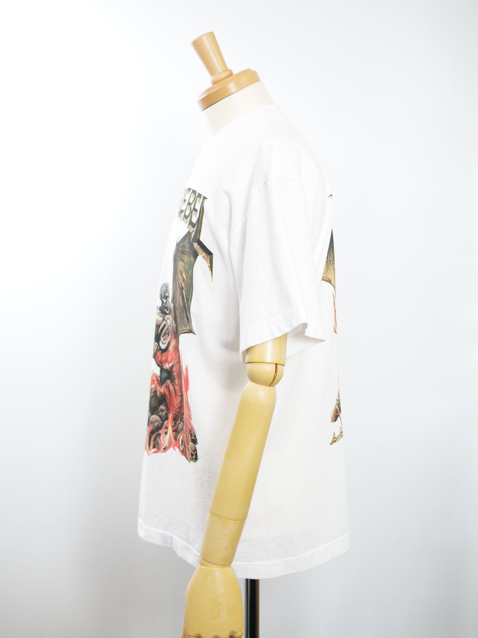 BATTLE BOX T SHIRT / WHITE / 白色 / オーバーサイズ  / USA産コットン / ヘビーオンス /厚手