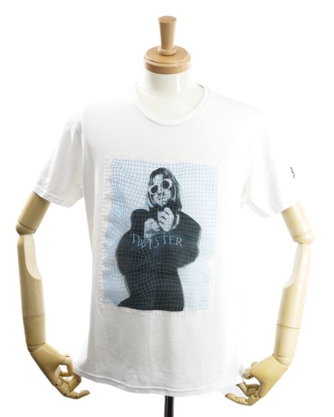 【3Dアート Tシャツ】 カートコバーン / WHITE ホワイト / コットン100% / MADE IN JAPAN