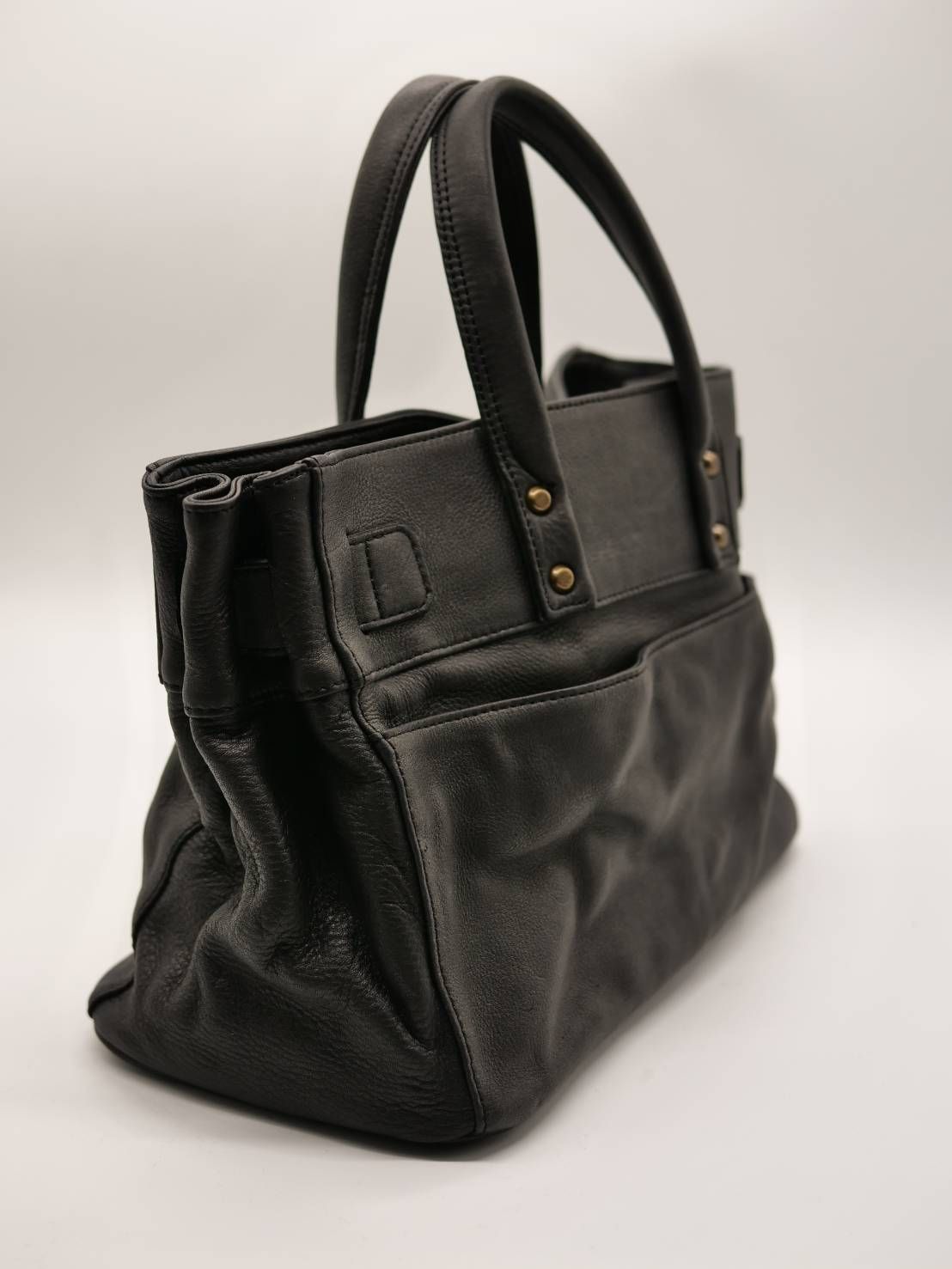 【M.U.L/ エムユーエル】姫路本革（レザー） ブラック / Sサイズ / 日本製 / Made in Japan /トートBag / メンズ レディース 兼用 UNISEX