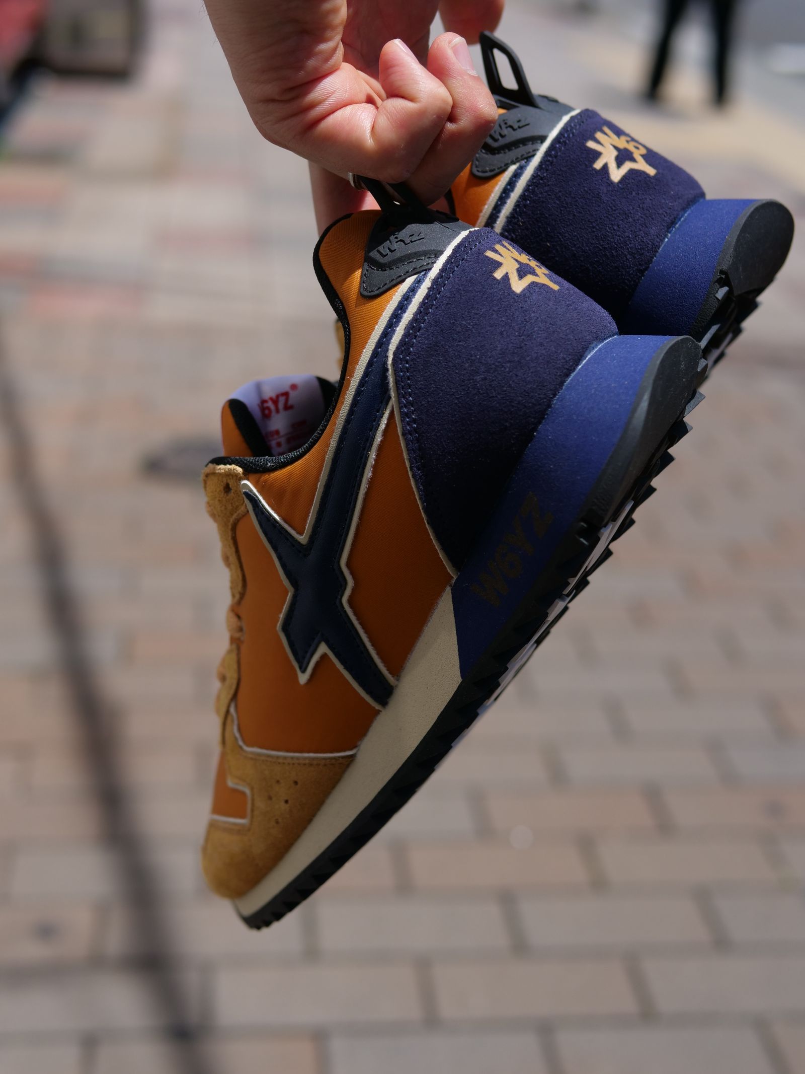 JET-M /  BEIGE×NAVY /ローカットスニーカー「スウェード×ナイロン×レザーの異素材コンビネーション」