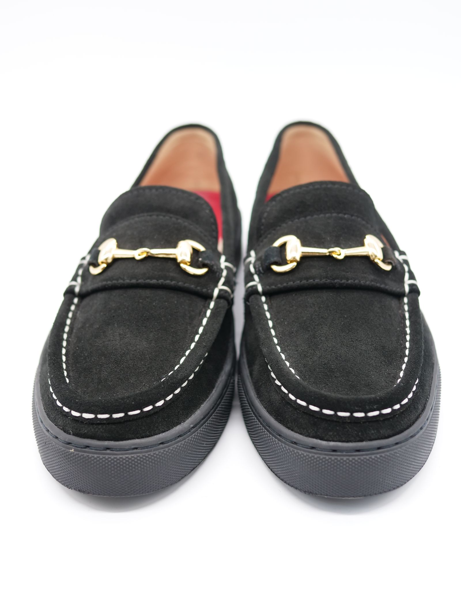 5070 Blacksuede / ビットモカシンスリッポン /スエード / 黒 /