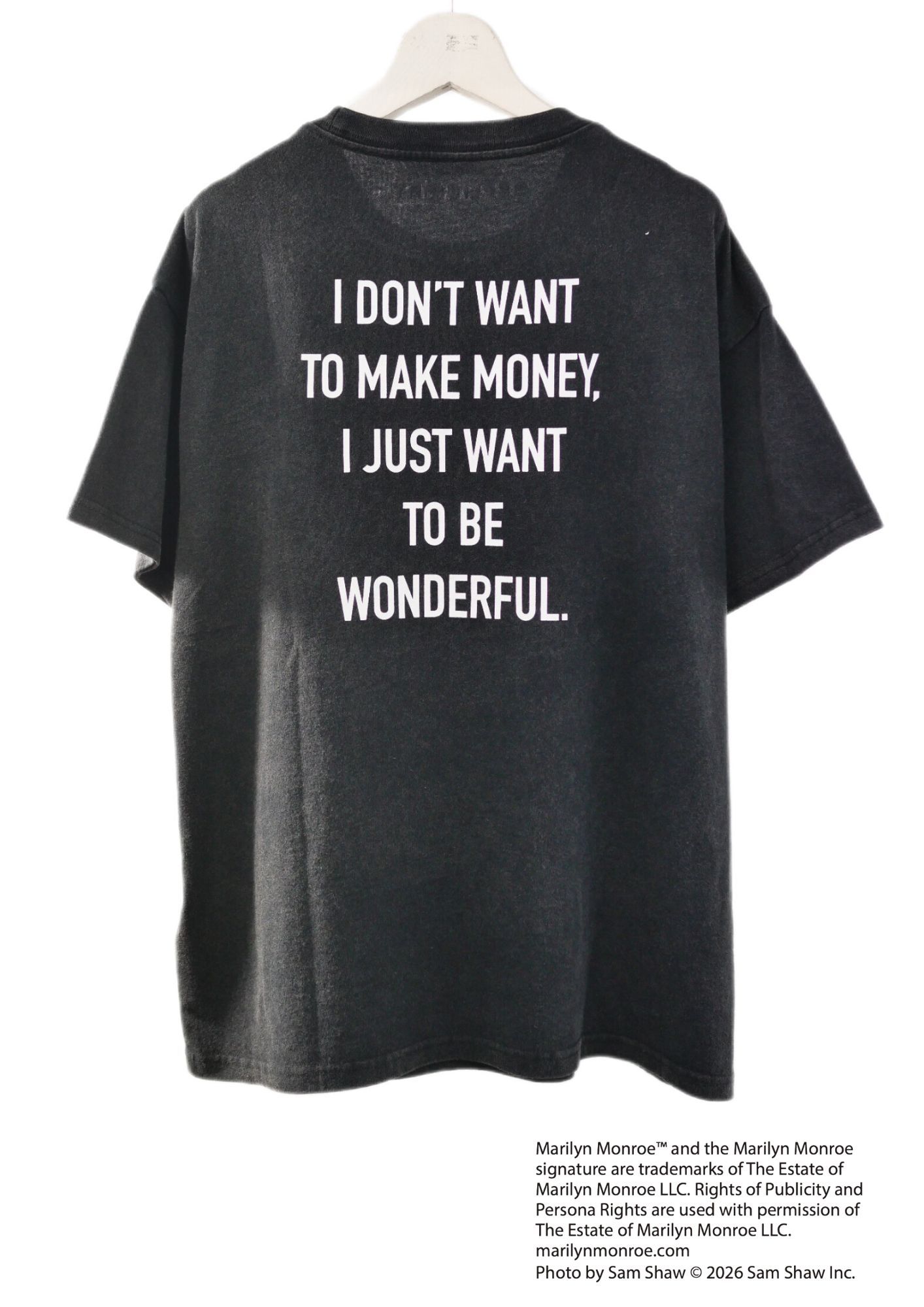 【マリリンモンロー】 RP-MM-005 / Marilyn Monroe Tシャツ / BLACK  / ユニセックス / ユニセックス