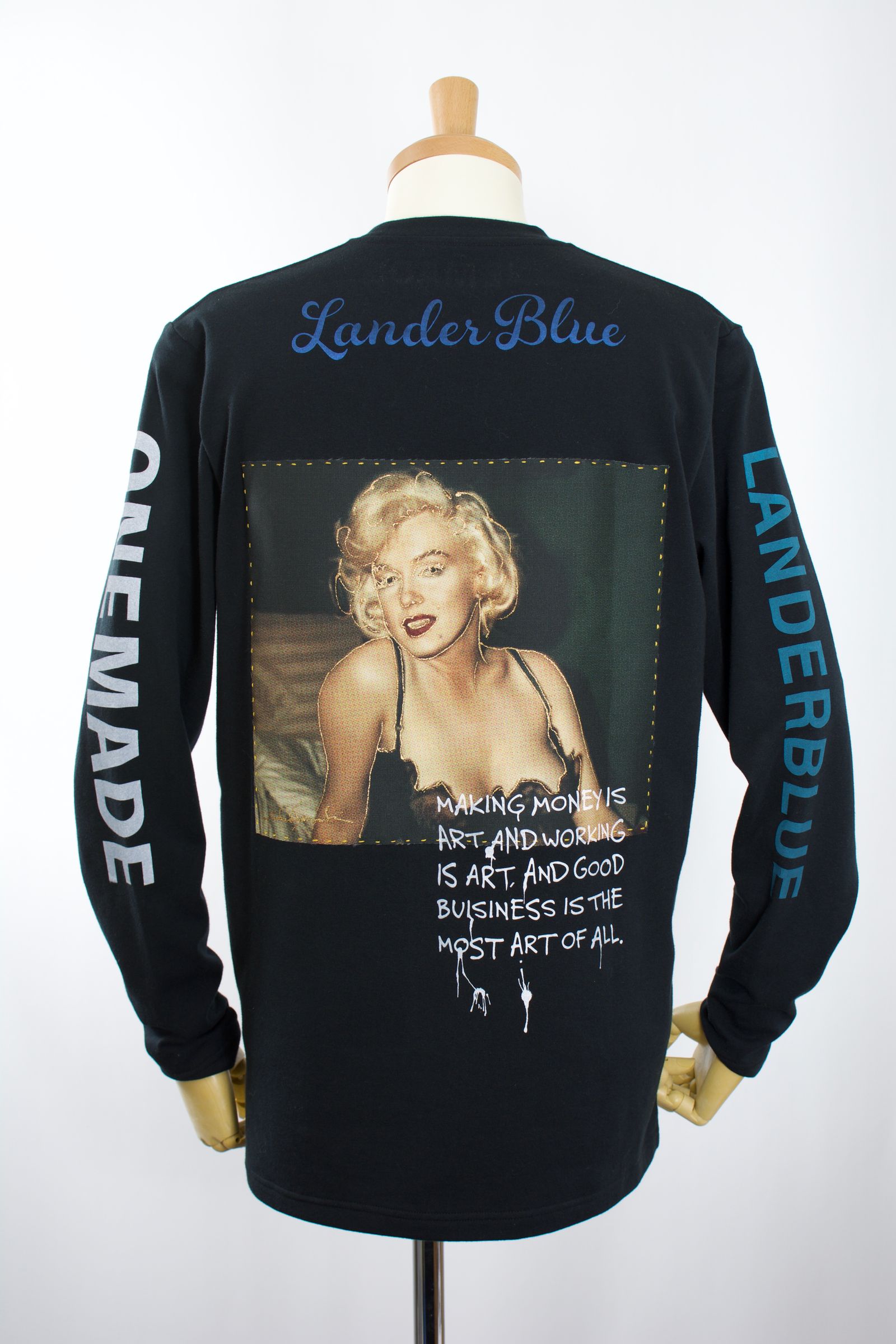 ONEMADE×LANDERBLUE「別注」ONE-710 /  Lサイズ / ロングTシャツ / HAND MADE / MAXSIX /MIKIO SUZUKI