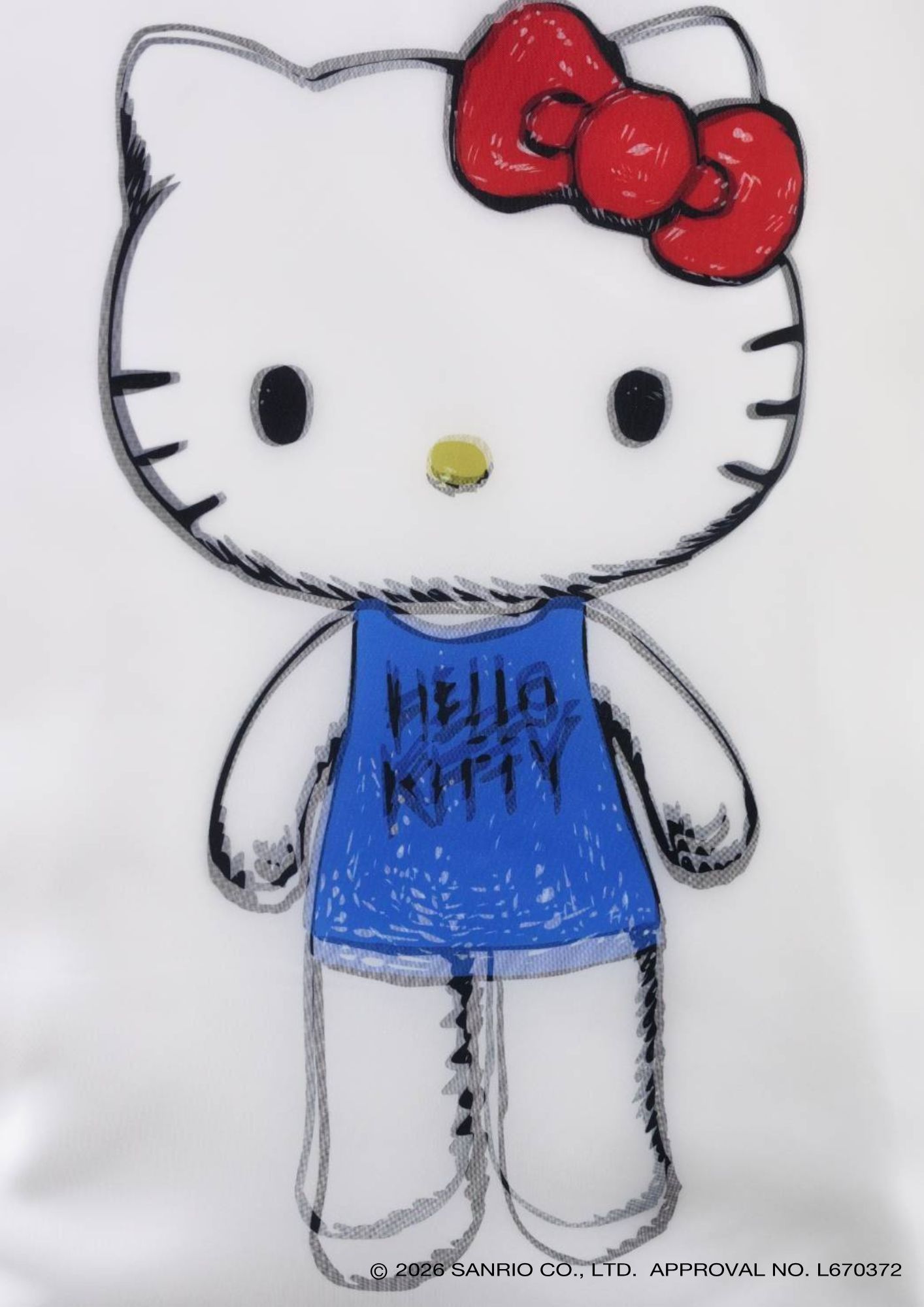 【HELLO KITTY デザイン】TR-094 アートTシャツ / ハローキティ / WHITE / ユニセックス