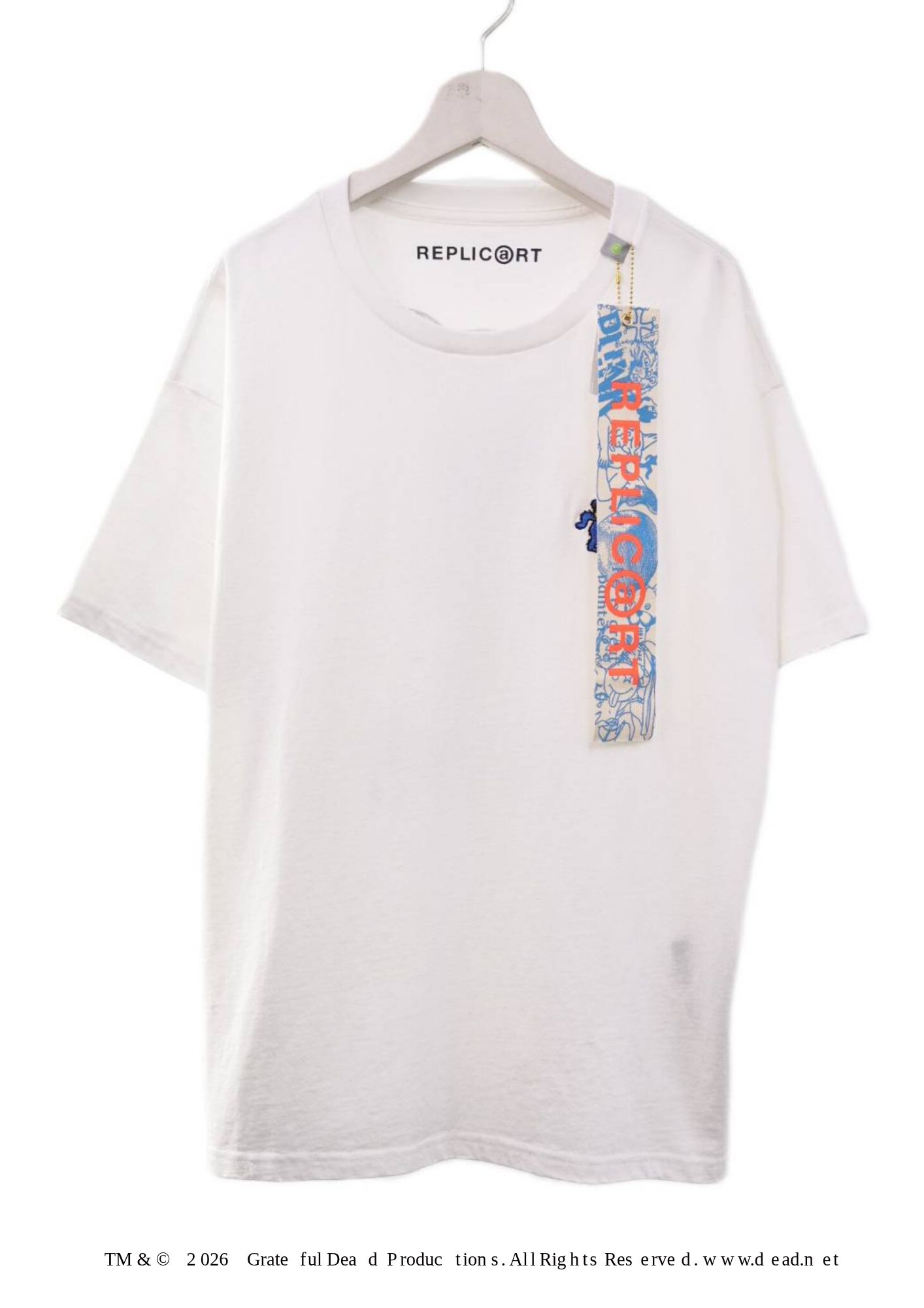 【グレイトフルデッド】 RP-GD-005 / Grateful Dead Tシャツ /  WHITE / ユニセックスRT