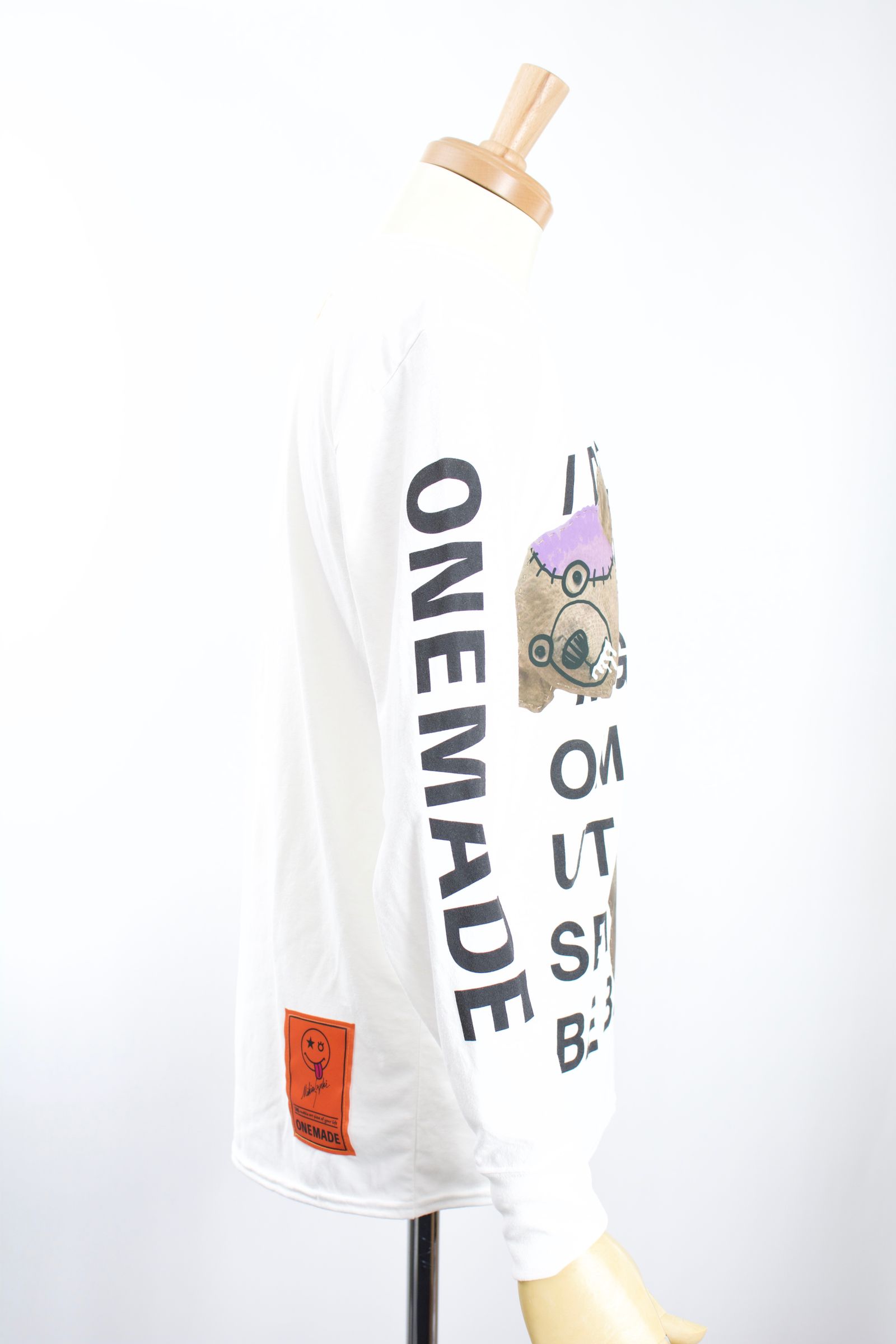 ONE-736 LONG TEE / ハンドメイド / リサイクルTシャツ ロングTシャツ