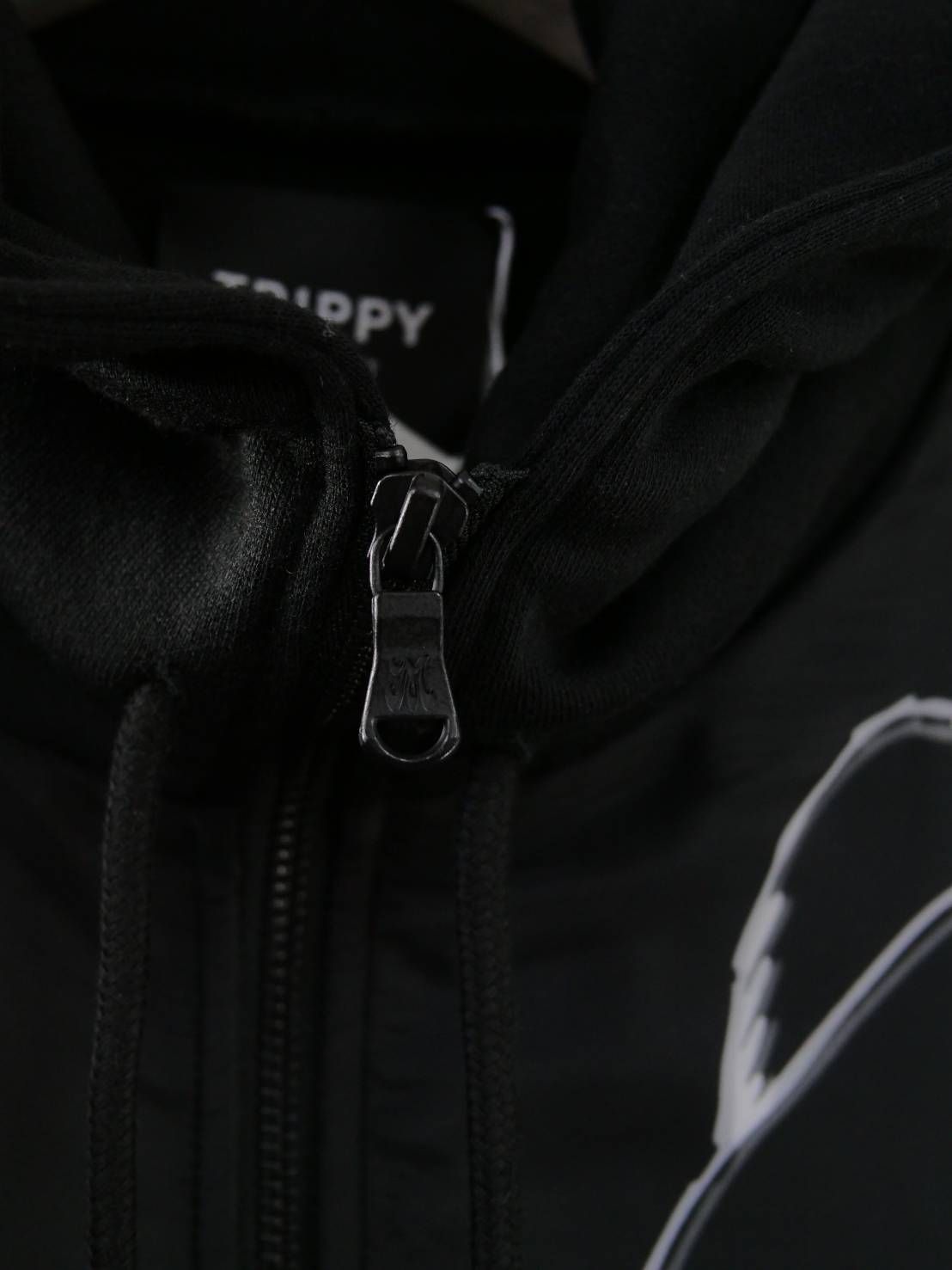 【3Dハローキティデザイン】アートパーカー / ZIPパーカー / サンリオ / BLACK / ユニセックス