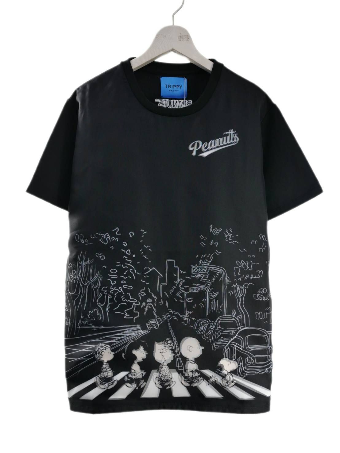 【スヌーピーシリーズ】 TR-098 / PEANUTS / SNOOPY / ライセンス商品 / 3Dアート / スヌーピーTシャツ / BLACK / UNISEX