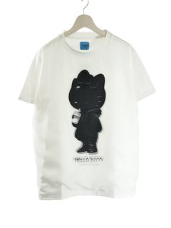 【3Dハローキティデザイン】 TR-048 / アートTシャツ / サンリオコラボ / WHITE / ユニセックス