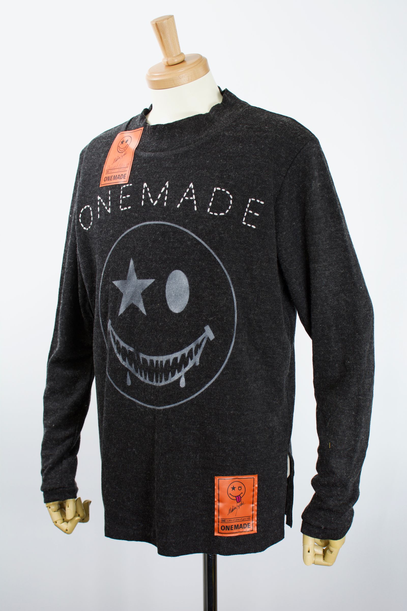 ONE-669 SWEATER NICO / ウール混セーター / HANDMADE / ハンドメイド / MADE IN JAPAN