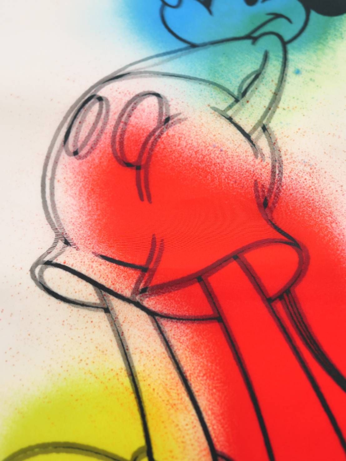 【MAXSIX3Dシリーズ】  SPRAY ART/ MICKEY / アートTシャツ / ディズニーライセンス商品 / WHITE / ユニセックス