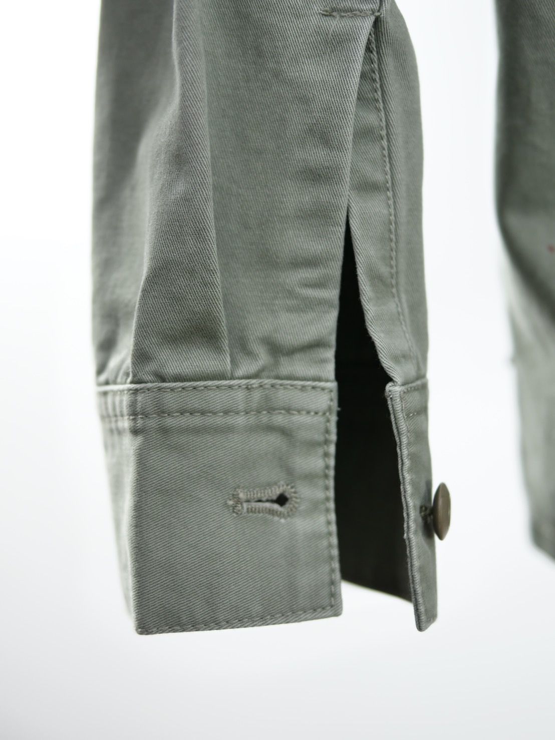 【 ミリタリーシャツ】  カーキ  / UNISEX / ユーティリティーシャツ / ファーティーグシャツ /