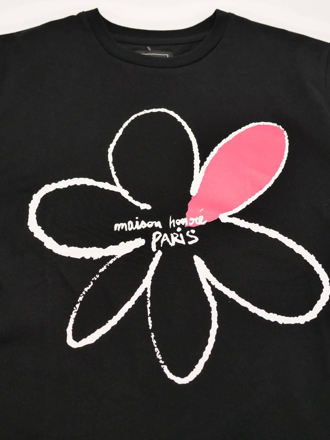 【LEON掲載】 フラワーデザイン/ PARISプリント /  / WHITE / 半袖Tシャツ / UNISEX