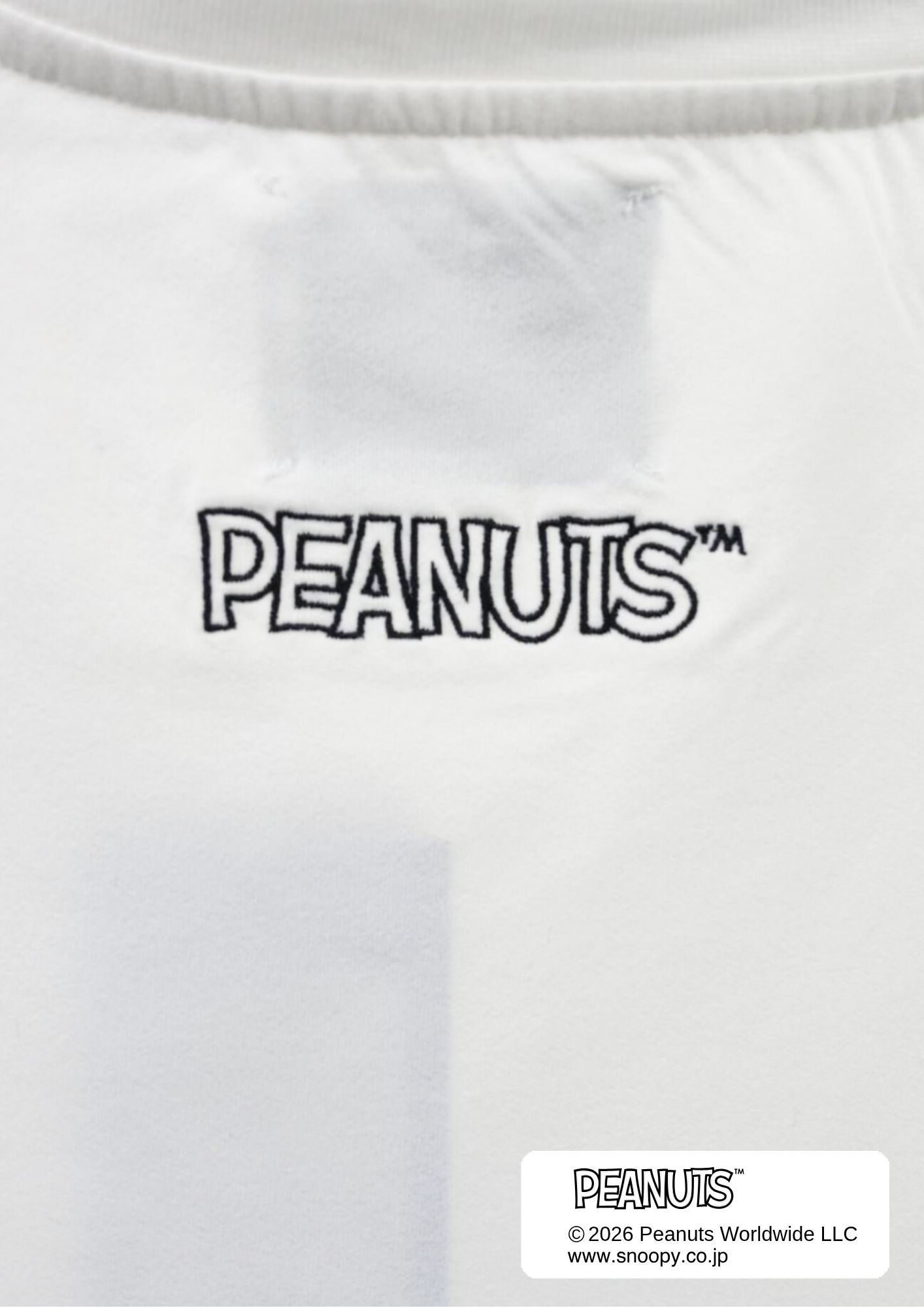 【PEANUTS  SNOOPY】 TR-098 / スヌーピー3DプリントTシャツ/ WHITE/ UNISEX