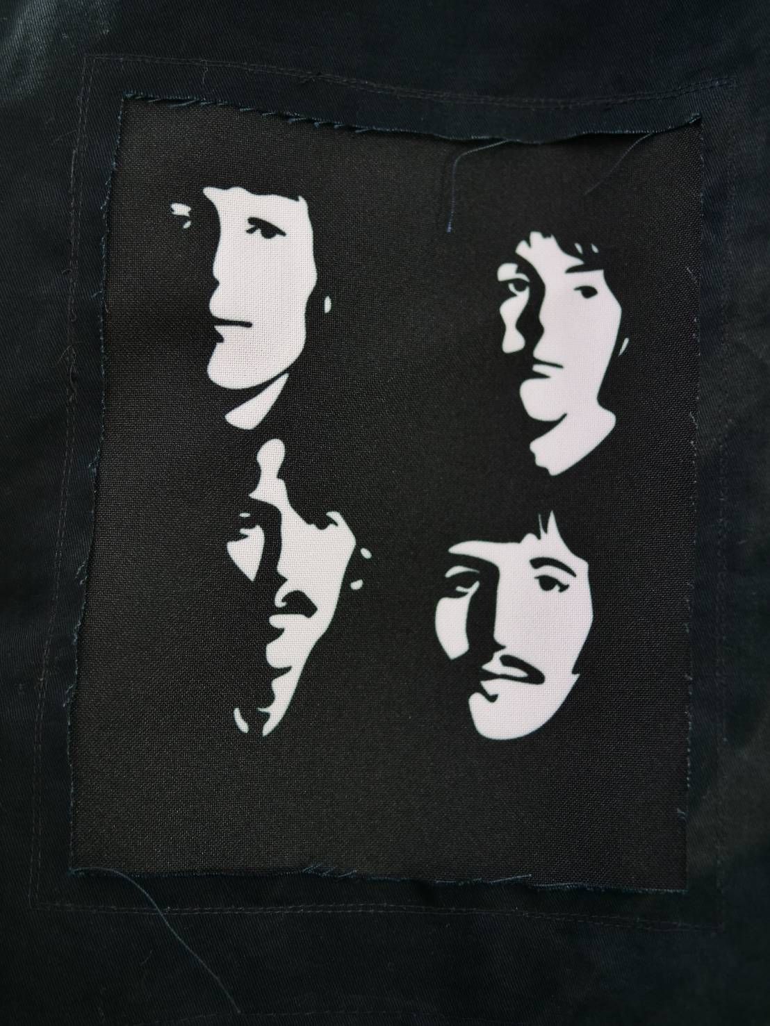 【ONEMADE】 アートミリタリーシャツ｜かご染め×手作業プリントの大人の一着/ BLACK / ユニセックス