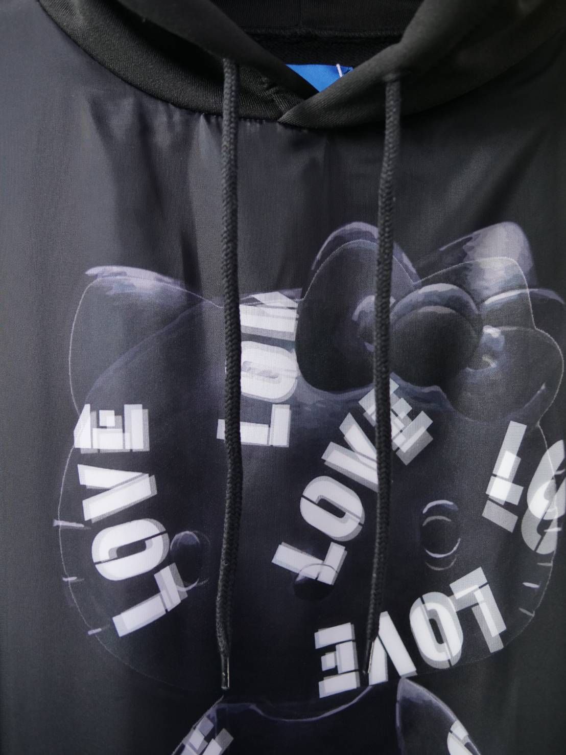 【3Dハローキティデザイン】TR-122 アートパーカー / サンリオ / BLACK / ユニセックス