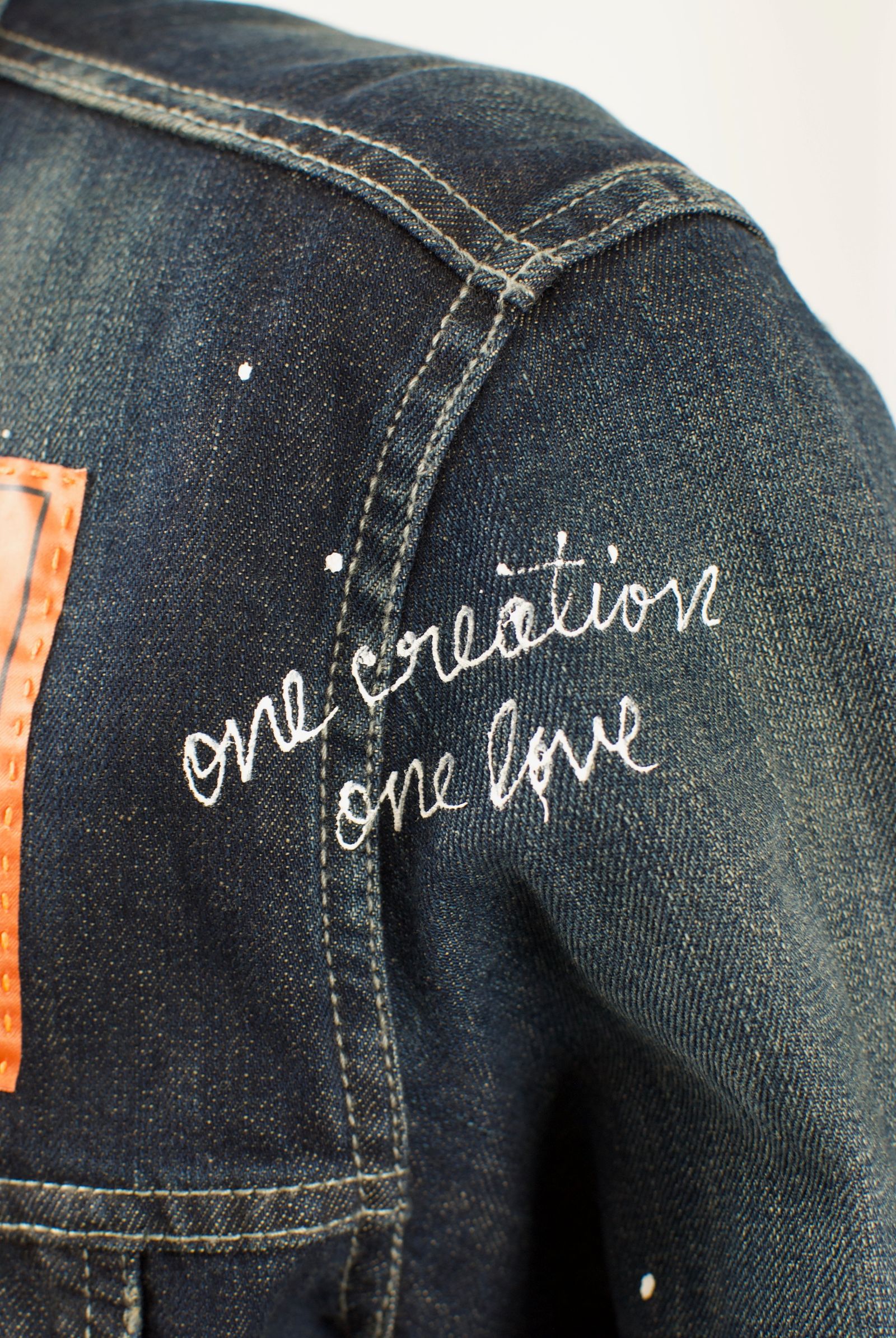 ONE-519 DENIM JACKET  / デニムジャケット /  Hand Made / ハンドメイド  / ハンドペイント