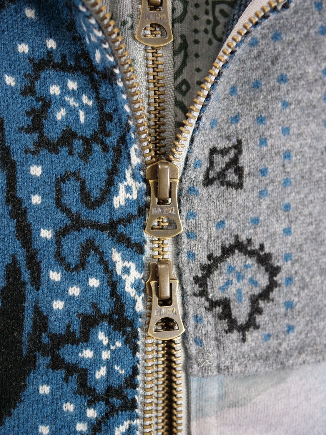 【異素材を組み合わせた逸品】ONE-1009 / HOODED BLOUSON / レイヤードZIPパーカー