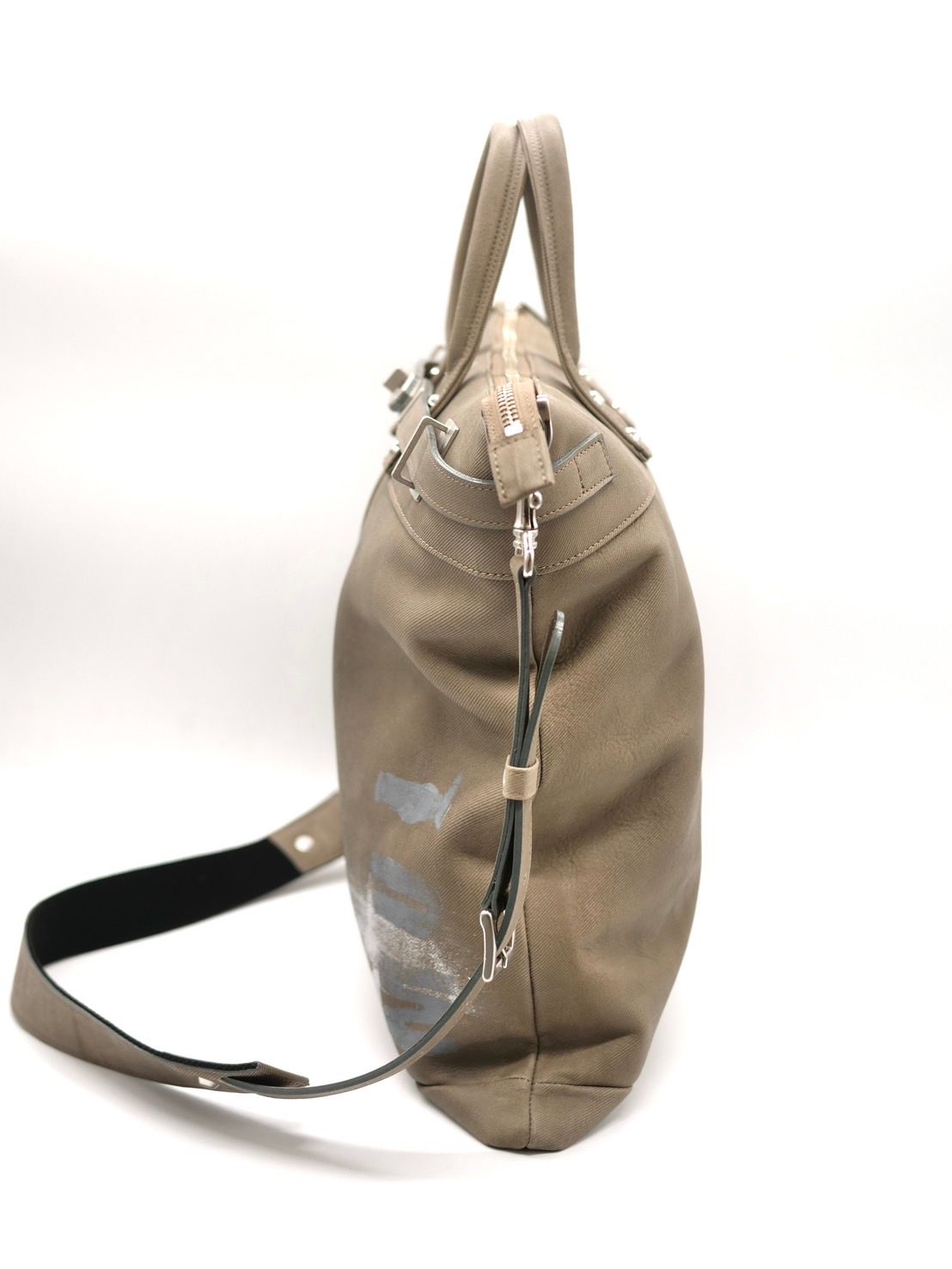 【M.U.L/ エムユーエル】本革（レザー） グレージュ / ヘルメットバック / 日本製 / Made in Japan / 2way Bag / ショルダートートBag / メンズ レディース 兼用 UNISEX
